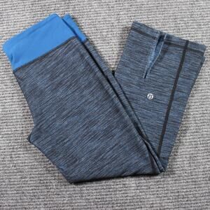Lululemon Pants Womens 4 Blue Heathered Cropped Yoga Flare